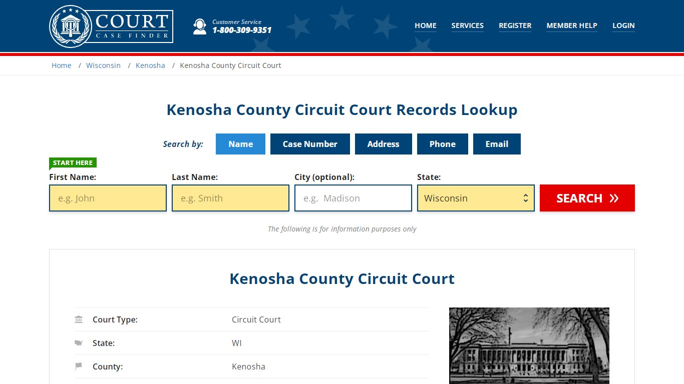 Kenosha County Circuit Court Records Lookup